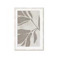 Picture of Floral  Shapes in Beaver Brown II _GroupedProduct_Rectangle_Portrait_Framed_Matted_