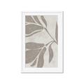 Picture of Floral  Shapes in Beaver Brown II _GroupedProduct_Rectangle_Portrait_Framed_Matted_