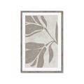 Picture of Floral  Shapes in Beaver Brown II _GroupedProduct_Rectangle_Portrait_Framed_Matted_