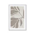 Picture of Floral  Shapes in Beaver Brown II _GroupedProduct_Rectangle_Portrait_Framed_Matted_