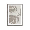 Picture of Floral  Shapes in Beaver Brown II _GroupedProduct_Rectangle_Portrait_Framed_Matted_