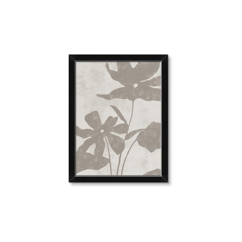 Picture of Floral  Shapes in Beaver Brown III _GroupedProduct_Rectangle_Portrait_Framed_Matted_