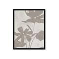Picture of Floral  Shapes in Beaver Brown III _GroupedProduct_Rectangle_Portrait_Framed_Matted_