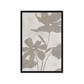 Picture of Floral  Shapes in Beaver Brown III _GroupedProduct_Rectangle_Portrait_Framed_Matted_