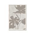 Picture of Floral  Shapes in Beaver Brown III _GroupedProduct_Rectangle_Portrait_Framed_Matted_