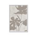Picture of Floral  Shapes in Beaver Brown III _GroupedProduct_Rectangle_Portrait_Framed_Matted_