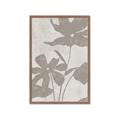 Picture of Floral  Shapes in Beaver Brown III _GroupedProduct_Rectangle_Portrait_Framed_Matted_