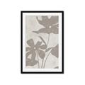 Picture of Floral  Shapes in Beaver Brown III _GroupedProduct_Rectangle_Portrait_Framed_Matted_