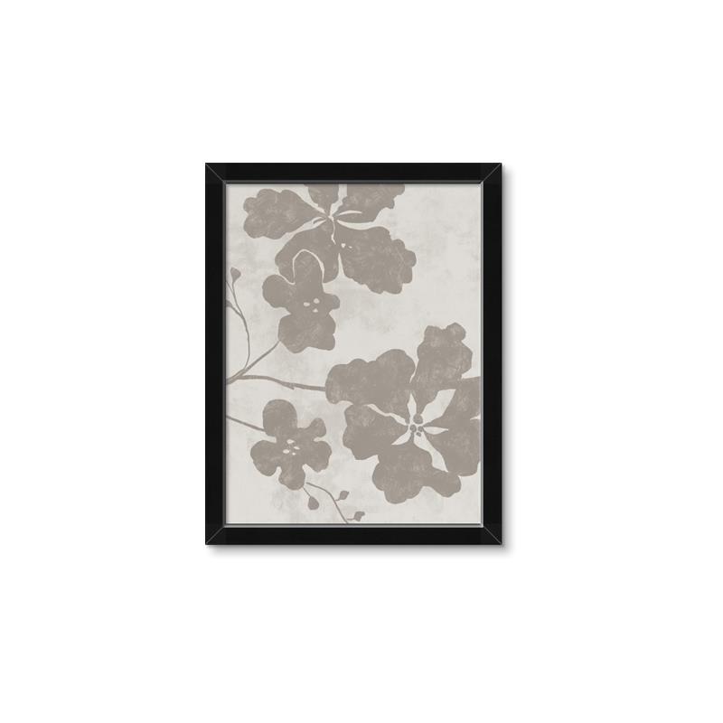 Picture of Floral  Shapes in Beaver Brown IV _GroupedProduct_Rectangle_Portrait_Framed_Matted_