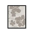 Picture of Floral  Shapes in Beaver Brown IV _GroupedProduct_Rectangle_Portrait_Framed_Matted_