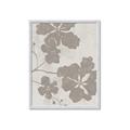 Picture of Floral  Shapes in Beaver Brown IV _GroupedProduct_Rectangle_Portrait_Framed_Matted_
