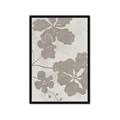 Picture of Floral  Shapes in Beaver Brown IV _GroupedProduct_Rectangle_Portrait_Framed_Matted_