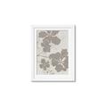 Picture of Floral  Shapes in Beaver Brown IV _GroupedProduct_Rectangle_Portrait_Framed_Matted_