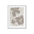 Picture of Floral  Shapes in Beaver Brown IV _GroupedProduct_Rectangle_Portrait_Framed_Matted_