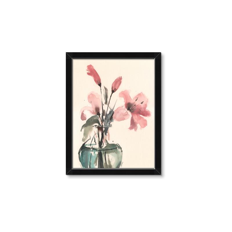 Picture of Pink Lily II _GroupedProduct_Rectangle_Portrait_Framed_Matted_