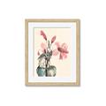 Picture of Pink Lily II _GroupedProduct_Rectangle_Portrait_Framed_Matted_