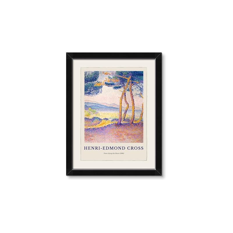 Picture of Pines Along the Short _GroupedProduct_Rectangle_Portrait_Framed_Matted_