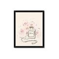 Picture of Paris Perfume and Roses _GroupedProduct_Rectangle_Portrait_Framed_Matted_
