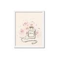 Picture of Paris Perfume and Roses _GroupedProduct_Rectangle_Portrait_Framed_Matted_