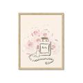 Picture of Paris Perfume and Roses _GroupedProduct_Rectangle_Portrait_Framed_Matted_