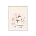 Picture of Paris Perfume and Roses _GroupedProduct_Rectangle_Portrait_Framed_Matted_