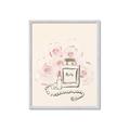 Picture of Paris Perfume and Roses _GroupedProduct_Rectangle_Portrait_Framed_Matted_