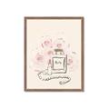 Picture of Paris Perfume and Roses _GroupedProduct_Rectangle_Portrait_Framed_Matted_