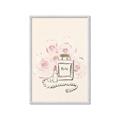 Picture of Paris Perfume and Roses _GroupedProduct_Rectangle_Portrait_Framed_Matted_
