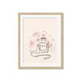Picture of Paris Perfume and Roses _GroupedProduct_Rectangle_Portrait_Framed_Matted_