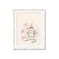 Picture of Paris Perfume and Roses _GroupedProduct_Rectangle_Portrait_Framed_Matted_