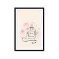Picture of Paris Perfume and Roses _GroupedProduct_Rectangle_Portrait_Framed_Matted_