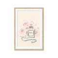 Picture of Paris Perfume and Roses _GroupedProduct_Rectangle_Portrait_Framed_Matted_
