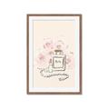 Picture of Paris Perfume and Roses _GroupedProduct_Rectangle_Portrait_Framed_Matted_