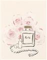 Picture of Paris Perfume and Roses _GroupedProduct_Rectangle_Portrait_Unframed_Print_Only_