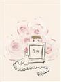 Picture of Paris Perfume and Roses _GroupedProduct_Rectangle_Portrait_Unframed_Print_Only_