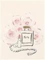 Picture of Paris Perfume and Roses _GroupedProduct_Rectangle_Portrait_Unframed_Print_Only_