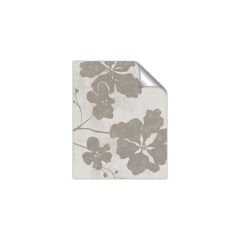 Picture of Floral  Shapes in Beaver Brown IV _GroupedProduct_Rectangle_Portrait_Unframed_Print_Only_