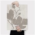 Picture of Floral  Shapes in Beaver Brown I _GroupedProduct_Rectangle_Portrait_Canvas_