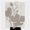 Picture of Floral  Shapes in Beaver Brown I _GroupedProduct_Rectangle_Portrait_Canvas_