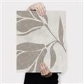 Picture of Floral  Shapes in Beaver Brown II _GroupedProduct_Rectangle_Portrait_Canvas_