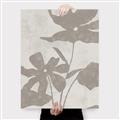 Picture of Floral  Shapes in Beaver Brown III _GroupedProduct_Rectangle_Portrait_Canvas_
