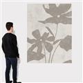 Picture of Floral  Shapes in Beaver Brown III _GroupedProduct_Rectangle_Portrait_Canvas_
