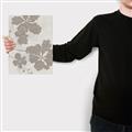 Picture of Floral  Shapes in Beaver Brown IV _GroupedProduct_Rectangle_Portrait_Canvas_