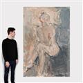 Picture of Unknown Seated Woman I _GroupedProduct_Rectangle_Portrait_Canvas_