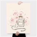 Picture of Paris Perfume and Roses _GroupedProduct_Rectangle_Portrait_Canvas_