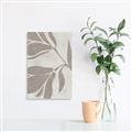 Picture of Floral  Shapes in Beaver Brown II _GroupedProduct_Rectangle_Portrait_Canvas_