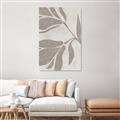 Picture of Floral  Shapes in Beaver Brown II _GroupedProduct_Rectangle_Portrait_Canvas_