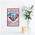 Picture of Diamond Eyes _GroupedProduct_Rectangle_Portrait_Canvas_Framed_