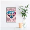 Picture of Diamond Eyes _GroupedProduct_Rectangle_Portrait_Canvas_Framed_