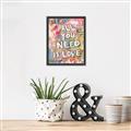 Picture of Love Graffiti I _GroupedProduct_Rectangle_Portrait_Canvas_Framed_